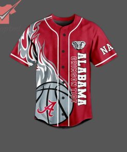 Alabama Crimson Tide Roll Tide Y’all Custom Name Baseball Jersey