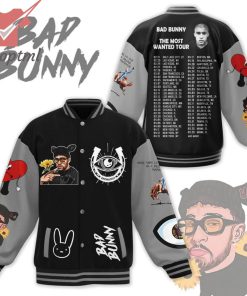 Bad Bunny The Most Wanted Tour Baseball Jacket