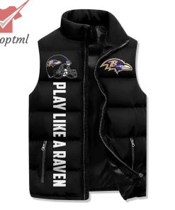 Baltimore Ravens Damm Right Ravens Fan Win Or Lose Black Puffer Sleeveless Jacket