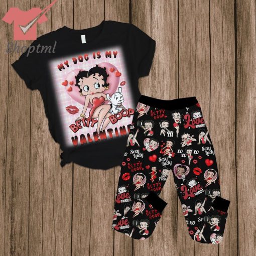 Betty Boop My Dog Is My Valentine Pajamas Set