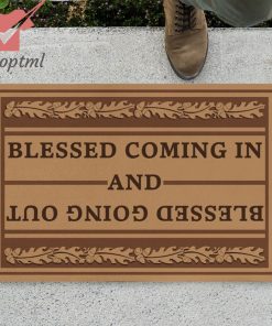 blessed coming in and blessed going out doormat 2 U4Rak