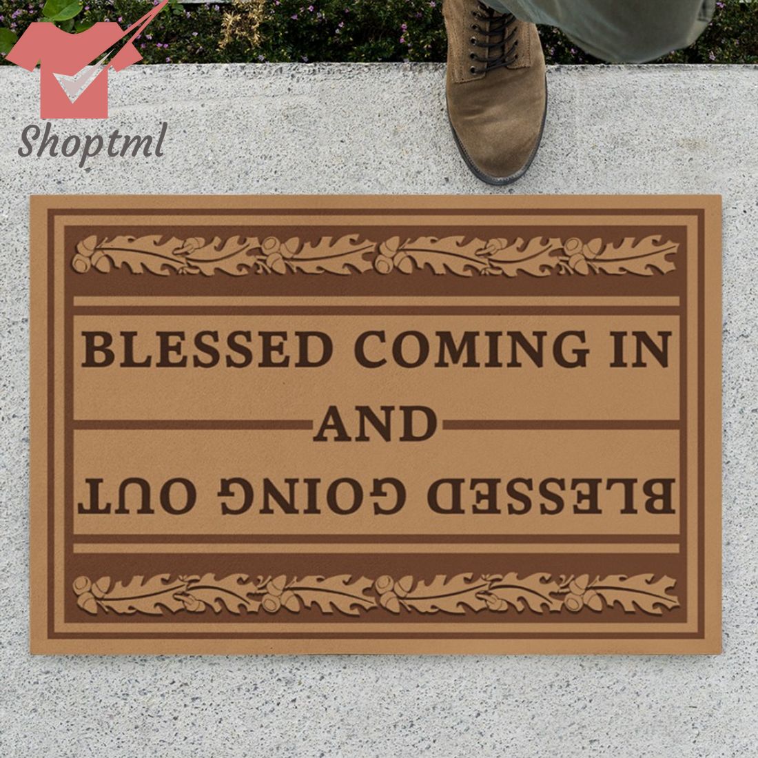 Blessed Coming In And Blessed Going Out Doormat