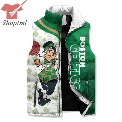 Boston Celtics Bleed Green Patrick Puffer Sleeveless Jacket