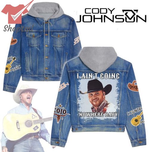 Cody Johnson I Ain’t Going Nowhere Baby Hooded Denim Jacket
