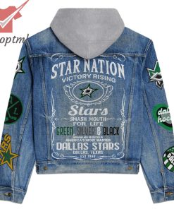 dallas stars nation victory rising stars smash mouth hooded denim jacket 2 GS8ju