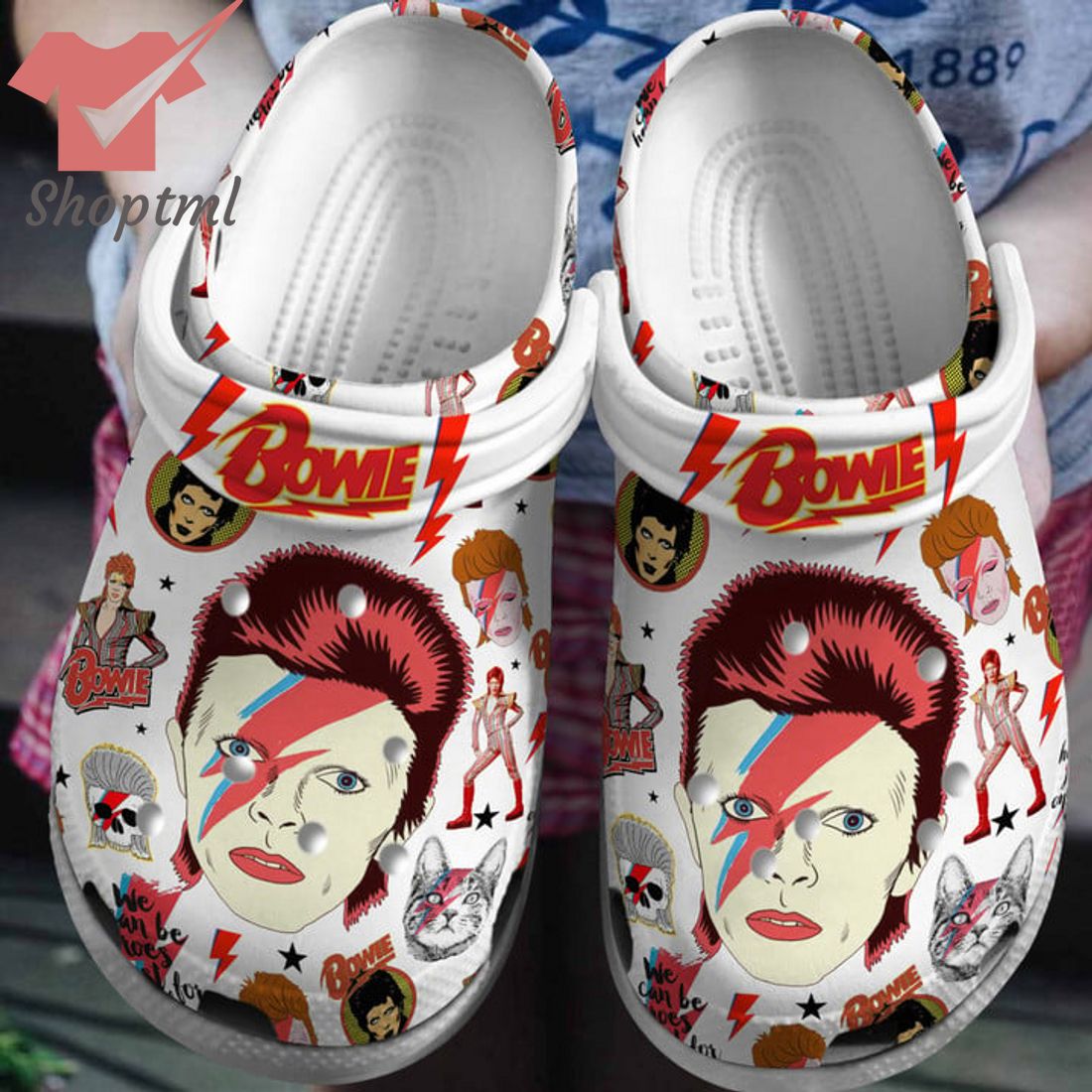 David Bowie We Can Be Heroes Crocs Clog Shoes