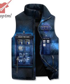 Doctor Who Good Men Don’t Need Rules Puffer Sleeveless Jacket