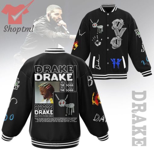 Drake for all the dogs albums baseball jacket