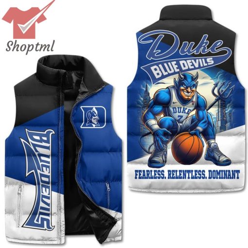 Duke Blue Devils Fearless Relentless Dominant Puffer Sleeveless Jacket