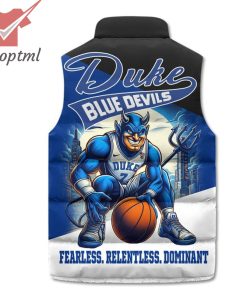 duke blue devils fearless relentless dominant puffer sleeveless jacket 3 u6MRR