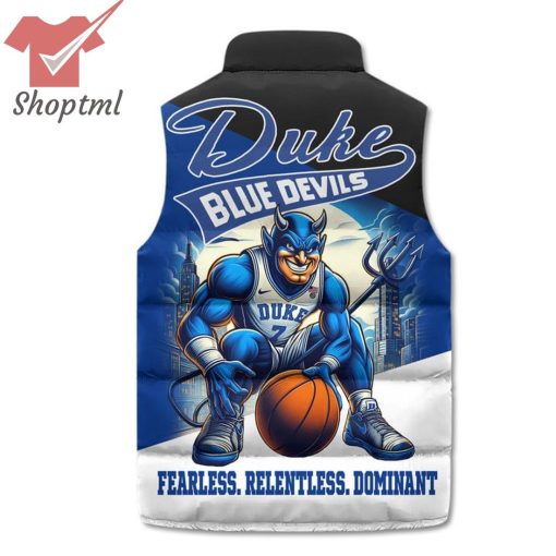 Duke Blue Devils Fearless Relentless Dominant Puffer Sleeveless Jacket