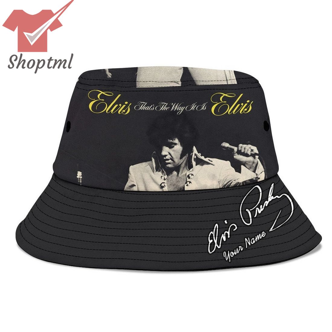 Elvis Presley that's the way it is 1970 custom name bucket hat