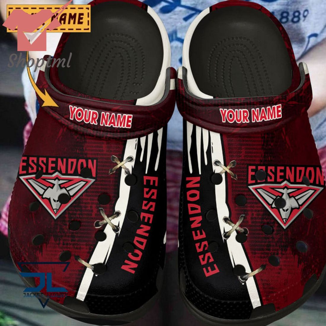 Essendon Football Club Custom Name Crocs Clog Shoes