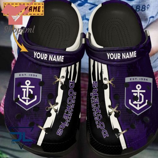 Fremantle Football Club Custom Name Crocs Clog Shoes