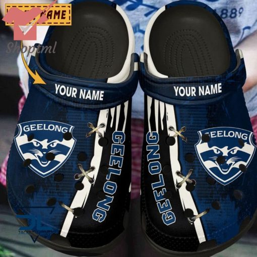 Geelong Football Club Custom Name Crocs Clog Shoes