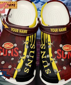 Gold Coast Suns Custom Name Crocs Clog Shoes