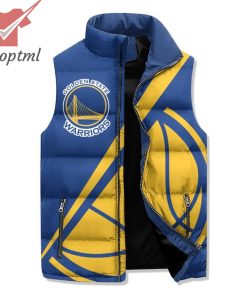 golden state warriors rooting for you puffer sleeveless jacket 2 CAiNg