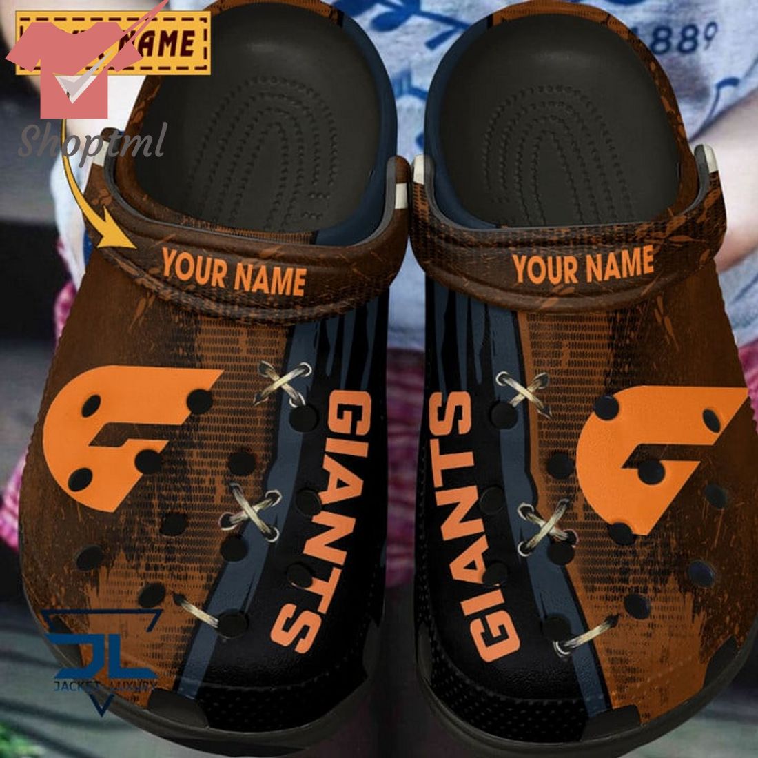 Greater Western Sydney Giants Custom Name Crocs Clog Shoes