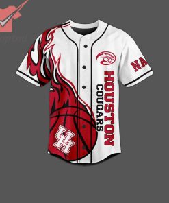 Houston Cougars Go Coogs Custom Name Baseball Jersey