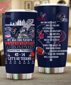 Houston Texans 2023 AFC Wild Card Playoffs Winners Tumbler Cup