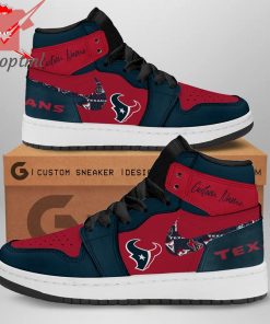 Houston Texans NFL Custom Name Nike Air Jordan 1 Sneaker