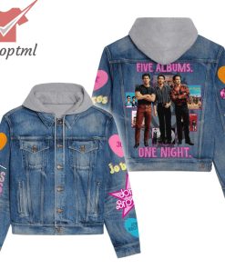 Jonas Brothers Five Albums One Night The World Tour Hooded Denim Jacket