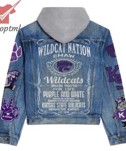 Kansas State Wildcats Nation Emaw Smash Mouth Hooded Denim Jacket