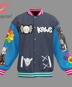 Kaws X Murakami Flower Baseball Jacket