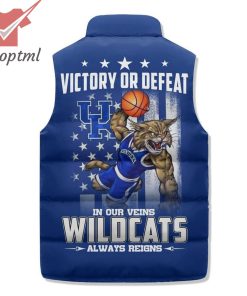 Kentucky Wildcats Victory Or Defeat Puffer Sleeveless Jacket