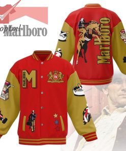 Marlboro logo baseball jacket