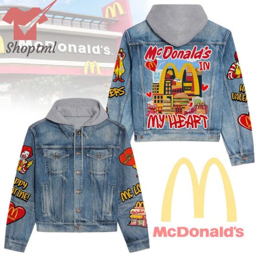 Mc Donald’s In My Heart Hooded Denim Jacket