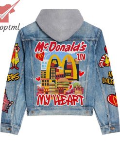 Mc Donald’s In My Heart Hooded Denim Jacket