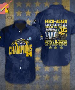 Michigan Wolverines 2023 Big Ten Confernence Champions Hawaiian Shirt