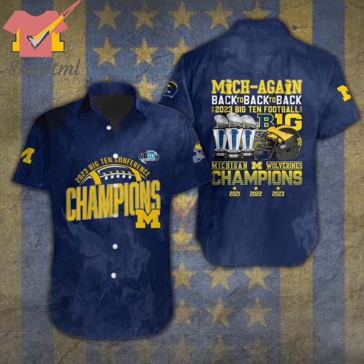 Michigan Wolverines 2023 Big Ten Confernence Champions Hawaiian Shirt