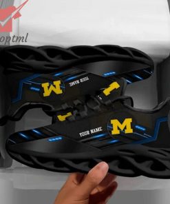 Michigan Wolverines 2024 Custom Name Chunky Max Soul Sneakers