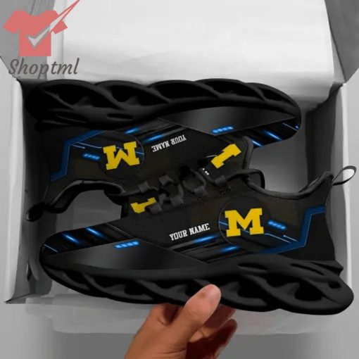 Michigan Wolverines 2024 Custom Name Chunky Max Soul Sneakers