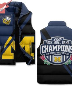 Michigan Wolverines Rose Bowl Game 2024 Puffer Sleeveless Jacket