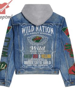 Minnesota Wild Nation It’s About Winning Hooded Denim Jacket