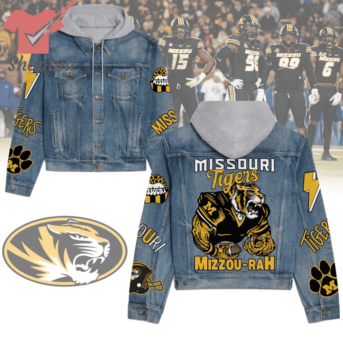 Missouri Tigers Mizzou Rah Hooded Denim Jacket