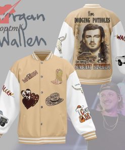 Morgan Wallen I’m Dodging Potholes In My Sunburnt Silverado Baseball Jacket