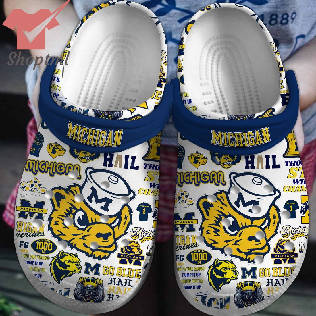 NCAA Michigan Wolverines Crocs Clogs Shoes