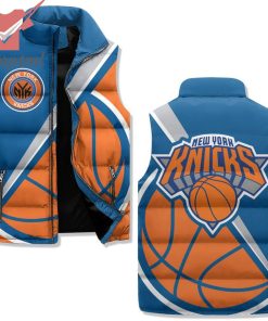 New York Knicks Basketball Puffer Sleeveless Jacket