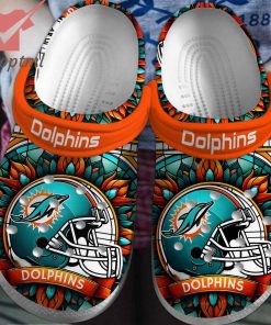 NFL Miami Dolphins Crocs Clogs Shoes