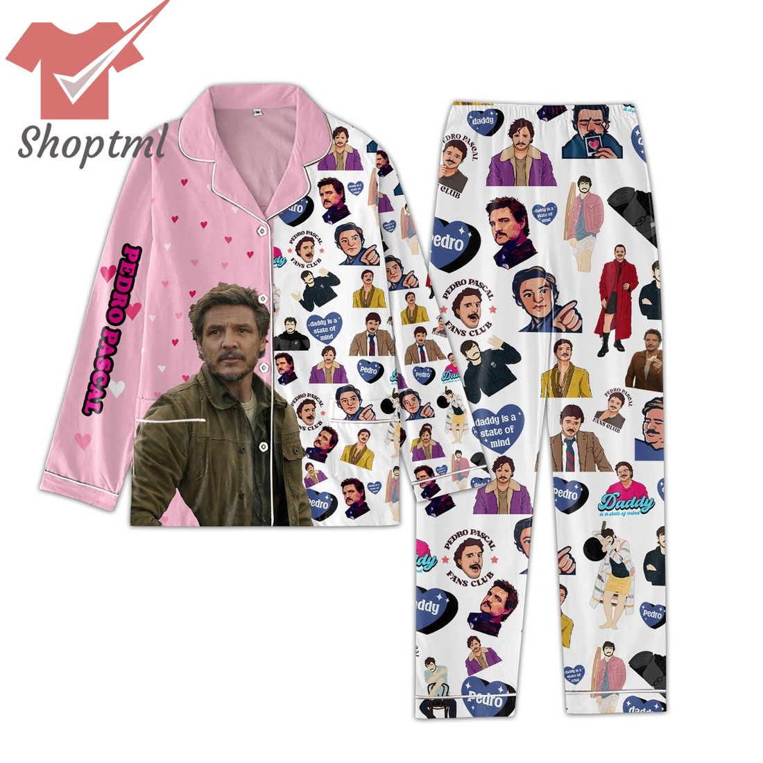 Pedro Pascal Daddy Is A State Of Mind Pajamas Set