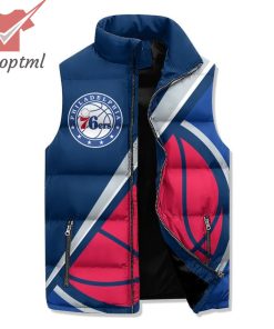 Philadelphia 76ers Snake Logo Puffer Sleeveless Jacket