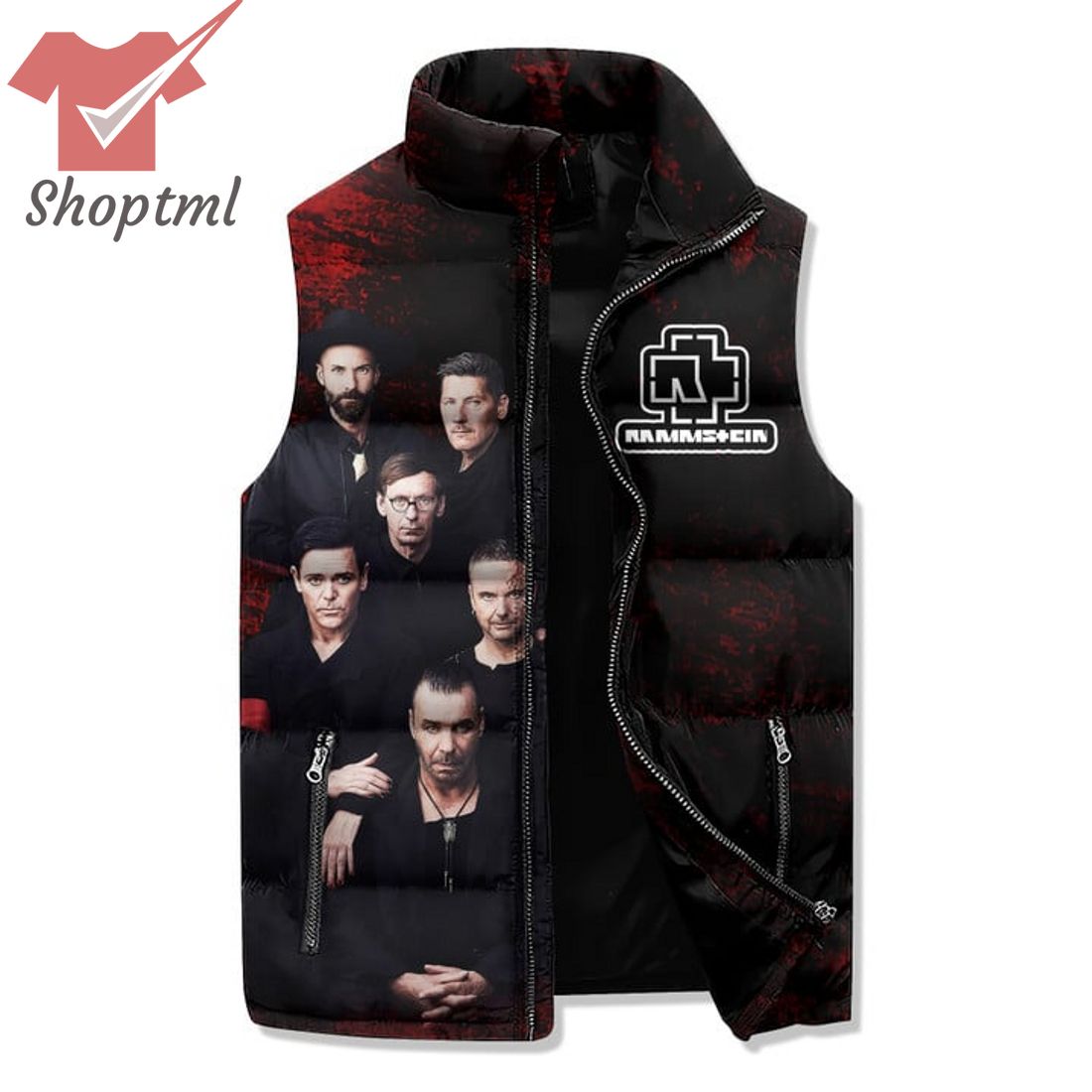 Rammstein Nothing Is For You Nothing Was For You Puffer Sleeveless Jacket