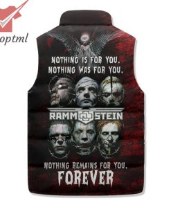 rammstein nothing is for you nothing was for you puffer sleeveless jacket 3 snrp0