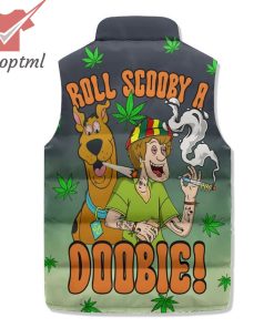 Scooby Doo Roll Scooby A Double Weed Puffer Sleeveless Jacket