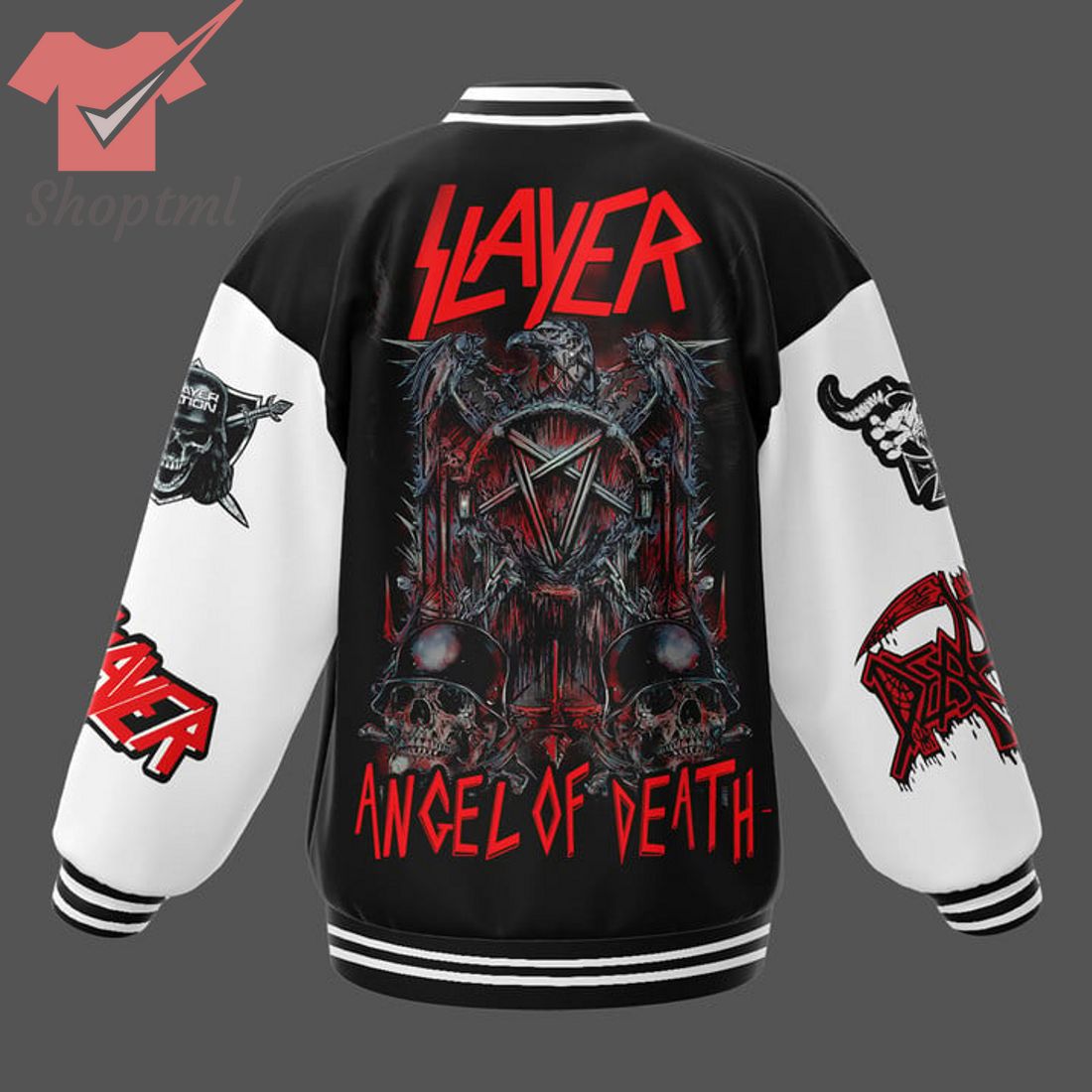 Slayer Nation Angel Of DeathBaseball Jacket