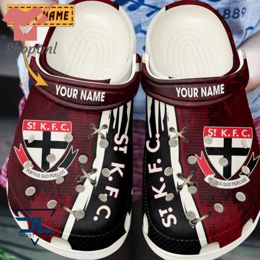 St Kilda Football Club Custom Name Crocs Clog Shoes